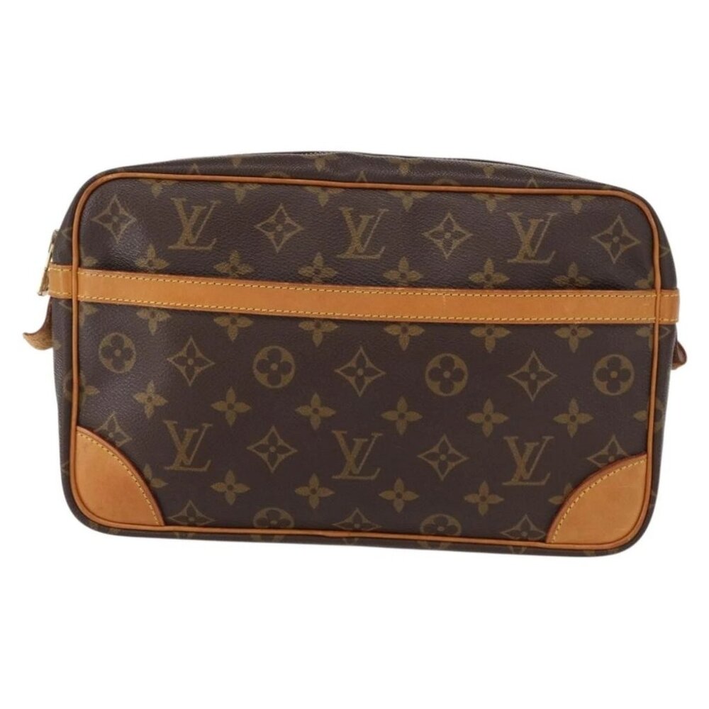 LOUIS VUITTON Monogram Compiegne 28 Clutch Bag M51845 LV Auth gh1430